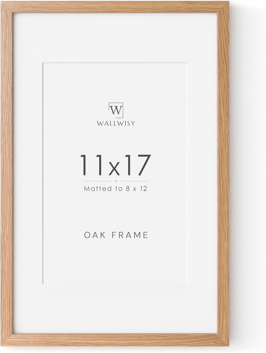 5x7 Picture Frame, Solid Oak Wood 5 x 7 Photo Frame with Mat to 4x6, 7x5 Picture Frames for Wall and Tabletop Display, (Walnut Set of 1)