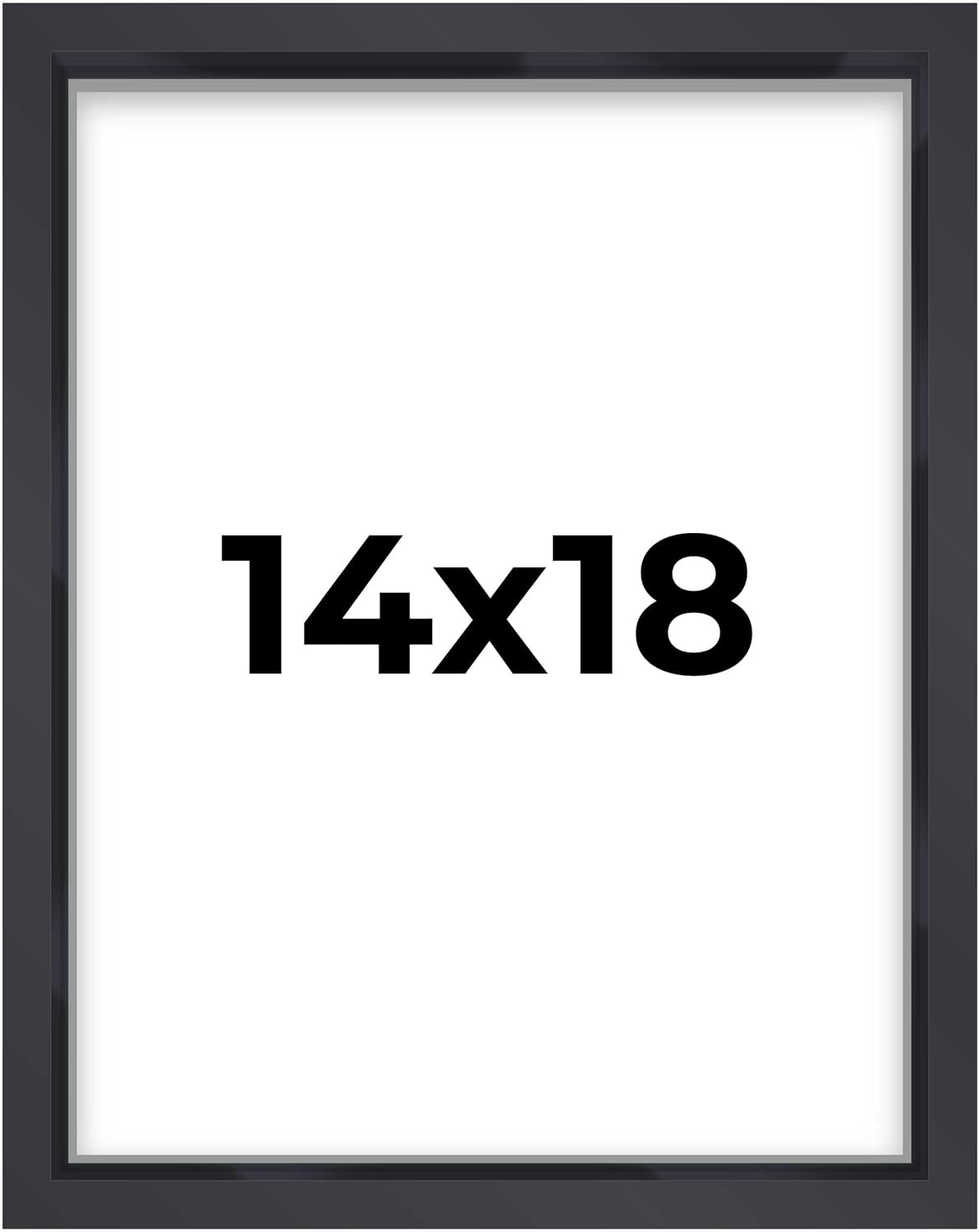 14x14 Shadow Box Black | 3/4" Depth of Usable Space | Solid Wood Pine | Includes UV Resistant Acrylic Plexiglass, Acid-Free Backing & Hanging Hardware | Made to Order in USA - Colors B
