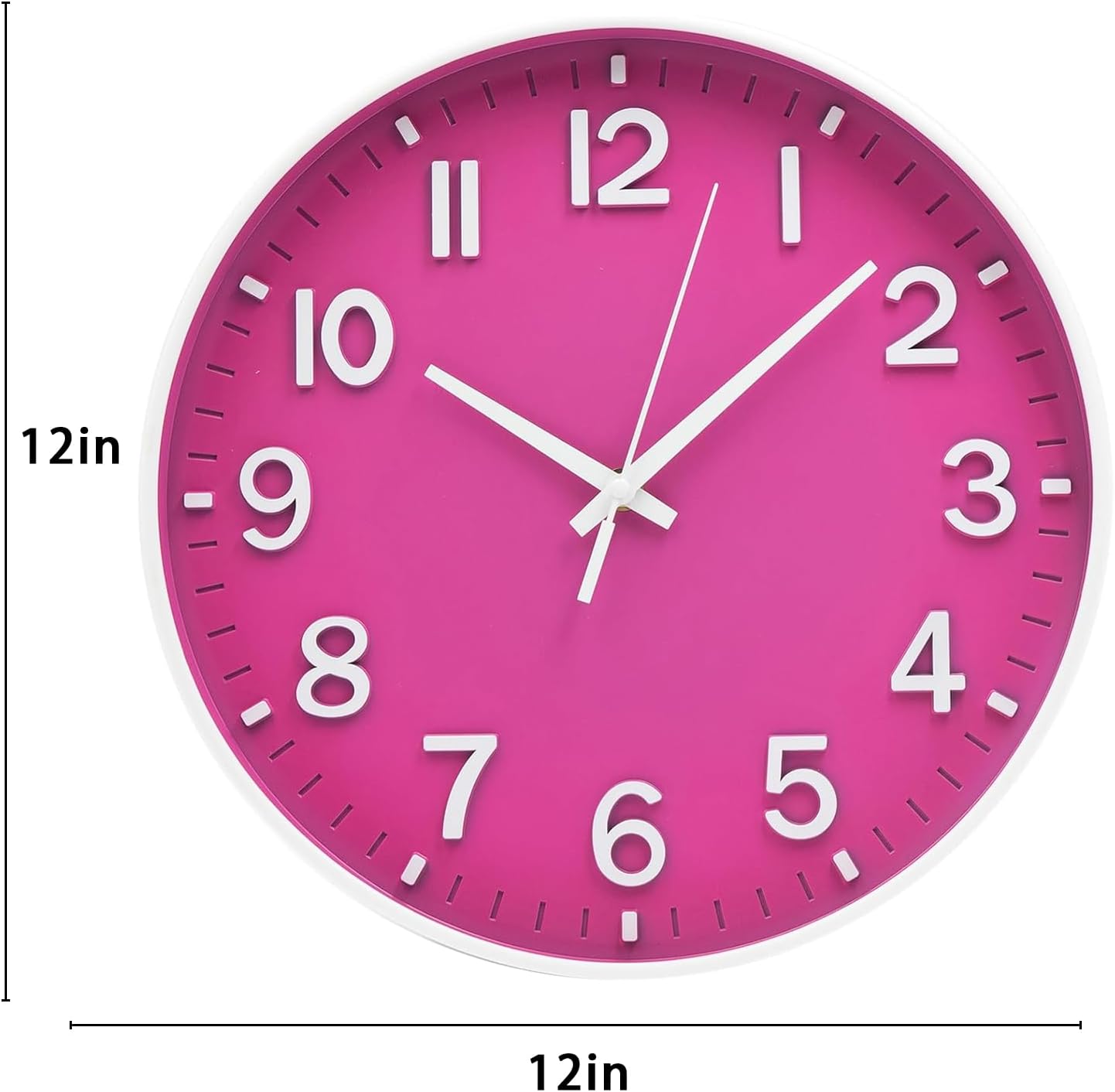 HZDHCLH Wall Clocks Battery Operated,12 inch Silent Non Ticking Modern Wall Clock for Living Room Bedroom Kitchen Office Classroom Decor (Olive Green and Gold)
