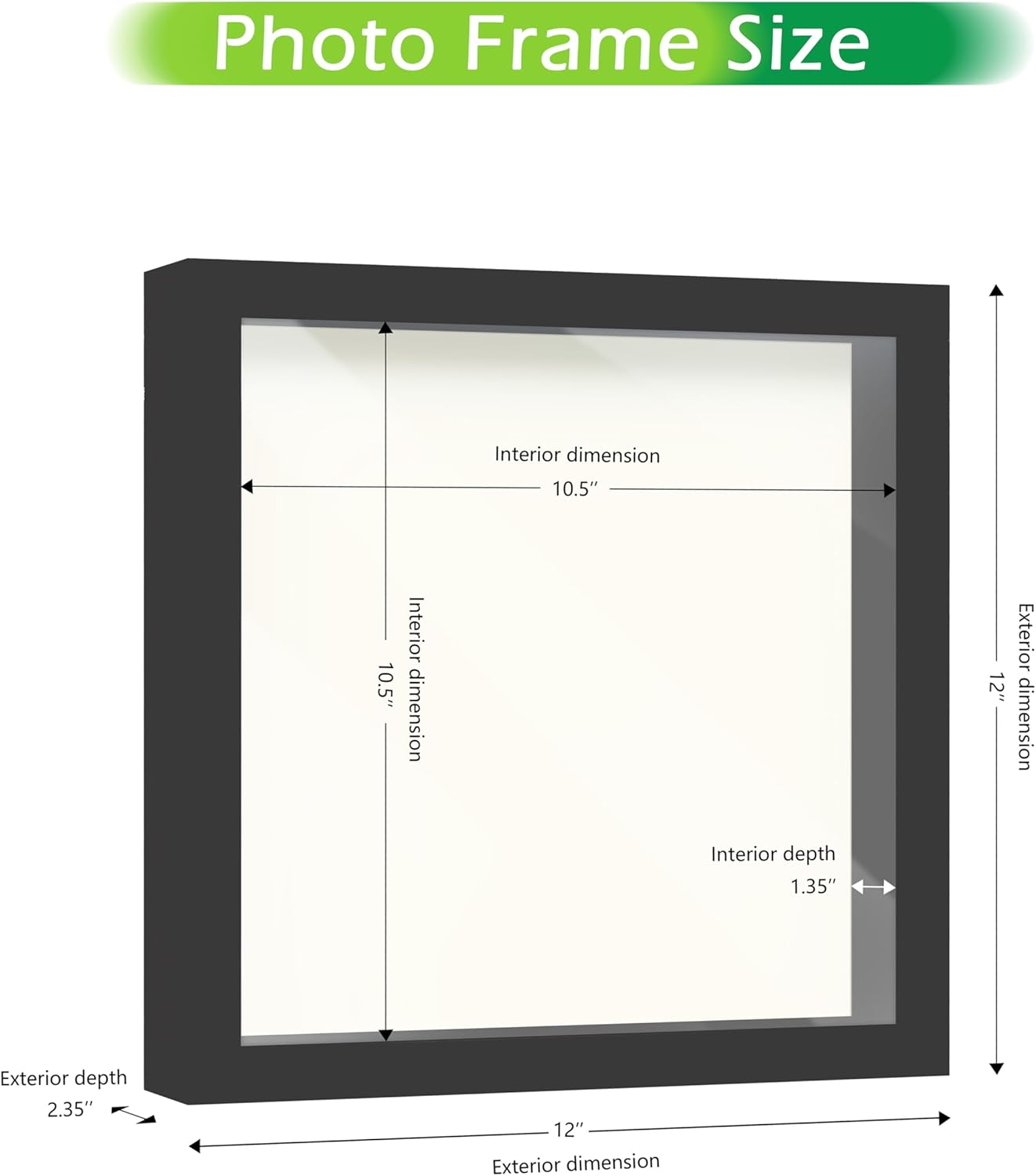 FrameWorks 11” x 14” Dark Oak Wooden Shadow Box Frame – Display Case with Soft Felt Back, Memory Box with Tempered Glass, Display Box with Elegant White Ball Push Pins, Wooden Flower Box