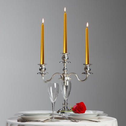 4 Pack White Taper Candles丨Taper Candles 10 Inch Dripless丨Unscented & Smokeless Candlesticks Bulk丨7-8 Hours Long Burning Tall Candles丨Ideal for Christmas Weddings Parties Dinner