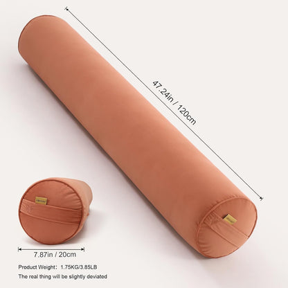 Body Pillow for Adults,Long Round Pillow,Big Cylindrical Pillow,Large Full Bolster Pillows for Side Sleepers (Steel Gray, 47.24"*7.87")