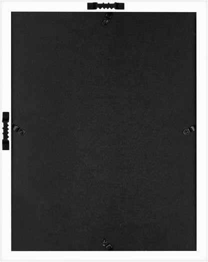 Americanflat 12x16 Shadow Box Frame with Polished Plexiglass - Silhouette Collection - Large Shadow Box Display Case for Tabletop and Wall Display - Black with Soft Felt Back