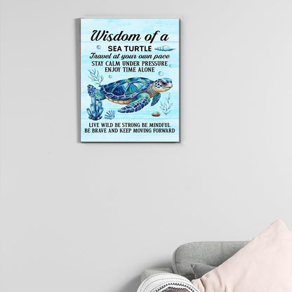 Inspirational Farmhouse Canvas Print Wall Art Decor One Small Positive Thought in the Morning Can Change Your Whole Day Sign Painting Plaque Rustic Home Decoration (8 X 8 Inches, Framed)