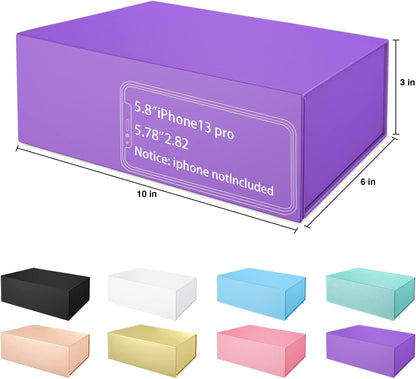 Pink Gift Box 10" x 6" x 3" with Magnetic Closure Lid Gift Boxe for Presents,Bridesmaid Gifts Boxes,Cute Box,Birthday Gift box,Luxury for Gift Packaging, Magnetic Gift Boxe for Wrapping Gifts (Pink)