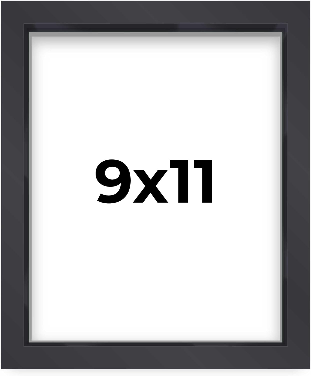 14x14 Shadow Box Black | 3/4" Depth of Usable Space | Solid Wood Pine | Includes UV Resistant Acrylic Plexiglass, Acid-Free Backing & Hanging Hardware | Made to Order in USA - Colors D