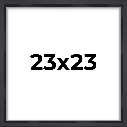 14x14 Shadow Box Black | 3/4" Depth of Usable Space | Solid Wood Pine | Includes UV Resistant Acrylic Plexiglass, Acid-Free Backing & Hanging Hardware | Made to Order in USA - Colors D