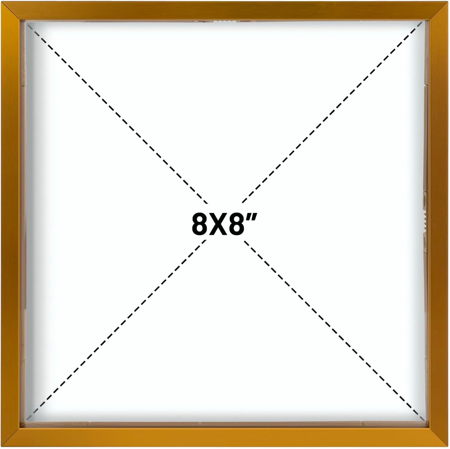 Frametory, Floating Picture Frame 12x16 - Black Aluminum Metal Photo Frame - Real Glass of Front - for Wall Mount Display