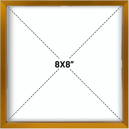 Frametory, Floating Picture Frame 12x16 - Black Aluminum Metal Photo Frame - Real Glass of Front - for Wall Mount Display