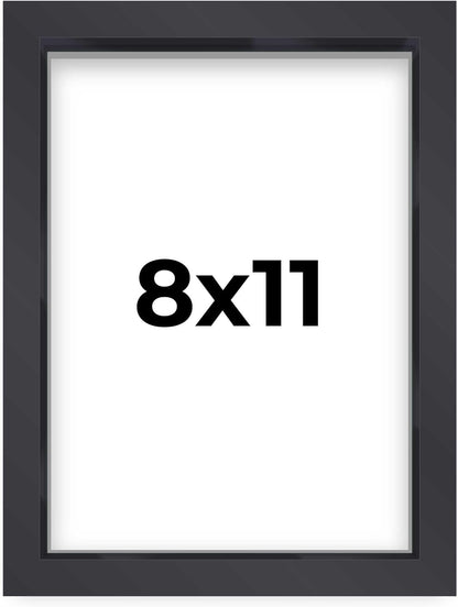 14x14 Shadow Box Black | 3/4" Depth of Usable Space | Solid Wood Pine | Includes UV Resistant Acrylic Plexiglass, Acid-Free Backing & Hanging Hardware | Made to Order in USA - Colors B