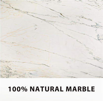Koville African Natural Marble Bookends for Shelves, Non-Slip Book Ends, 13LBS Ultra Heavy Duty Marble Book Holder Organizer, Apartment Decor for Movies/CD/Video Games(Namib Fantasy)