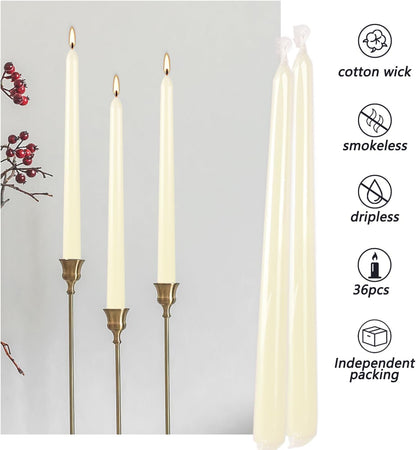 YOROXRG 40 Pack Spell Chime Candles-4 Inch Multi-Colored Taper Candles Sticks-for Home Decor Kitchen Decor Wedding Decoration-10 Colours