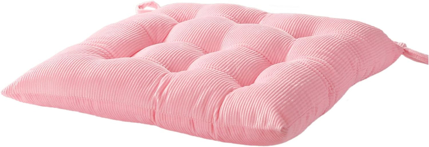 HLOVME Corduroy Chair Cushion with Ties Ultra Soft Warm Floor Cushion for Kids Reading Nook Comfortable Square Seat Cushion for Adult 15.7”x15.7”, White
