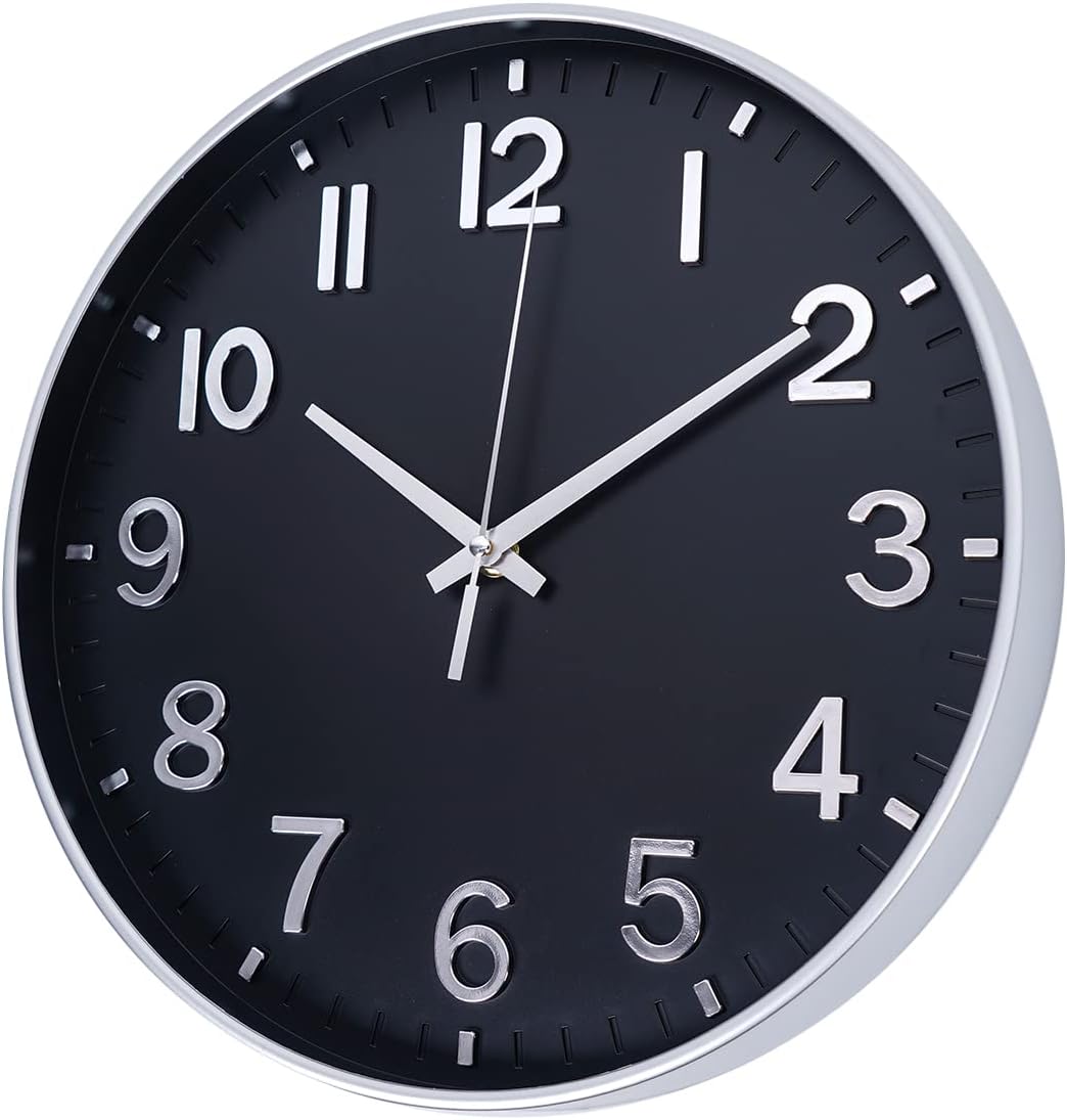 HZDHCLH Wall Clocks Battery Operated,12 inch Silent Non Ticking Modern Wall Clock for Living Room Bedroom Kitchen Office Classroom Decor (Olive Green and Gold)