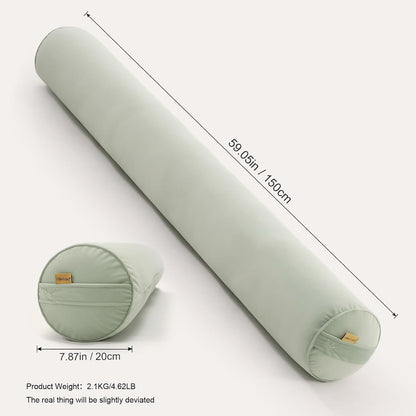 Body Pillow for Adults,Long Round Pillow,Big Cylindrical Pillow,Large Full Bolster Pillows for Side Sleepers (Steel Gray, 47.24"*7.87")