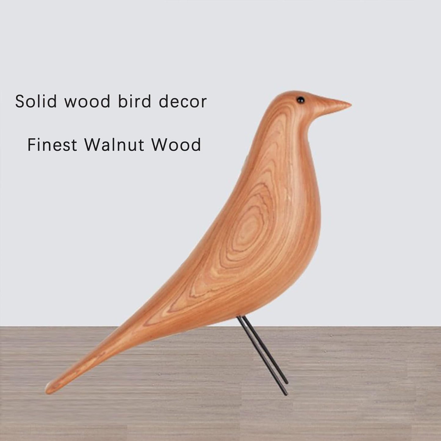 Mid Century Sculpture House Bird - Office Decor Desk Dove Ornament Arts Gift Replica (Yellow)