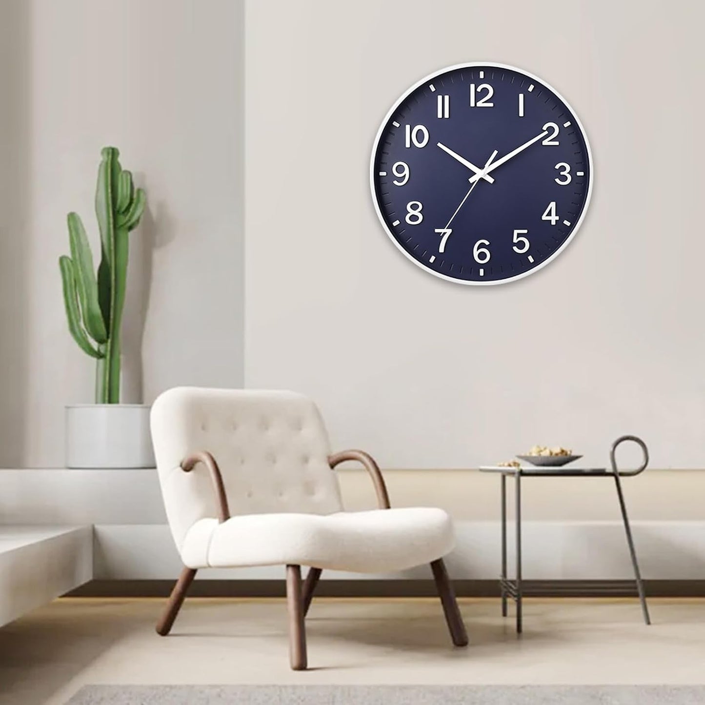HZDHCLH Wall Clocks Battery Operated,12 inch Silent Non Ticking Modern Wall Clock for Living Room Bedroom Kitchen Office Classroom Decor (Olive Green and Gold)