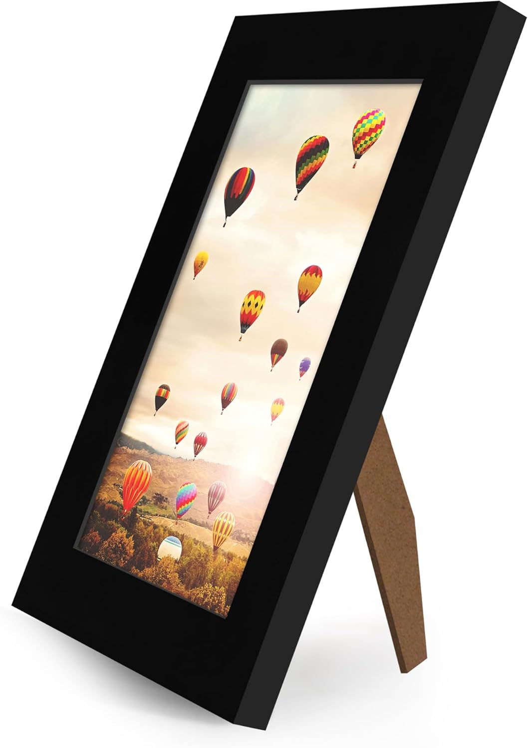Americanflat 12x18 Poster Frame with Shatter-Resistant Glass - Signature Collection - Gallery-Style Frames Made of Engineered Wood - Photo Frame for Wall Display - Black - Colors A