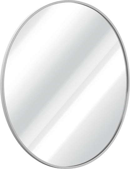 Gold Circle Wall Mirror 24 Inch Round Wall Mirror for Entryways, Washrooms, Living Rooms and More (Gold, 24")