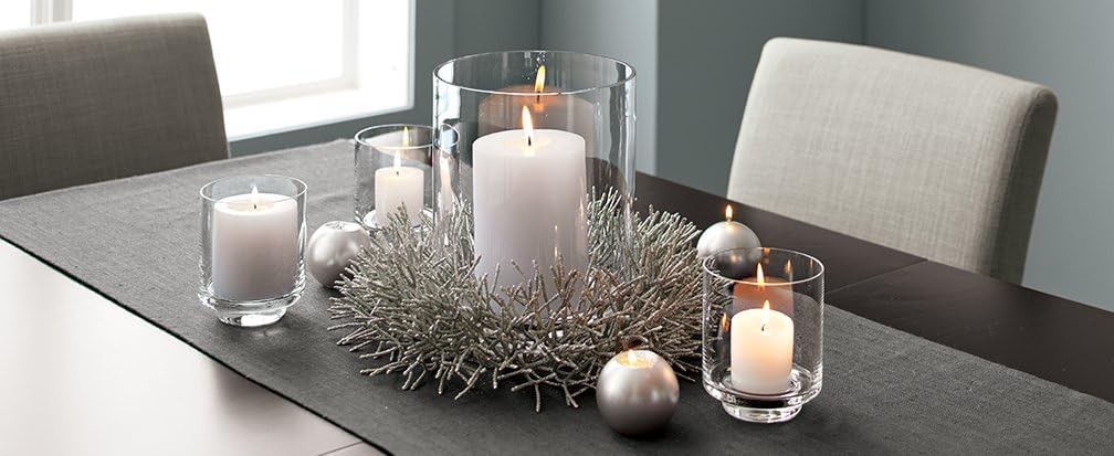 Melt Candle Pillar Candles, 3 Pack - Unscented Candles for Home, Church, Weddings, & More - 3" x 4", Ivory
