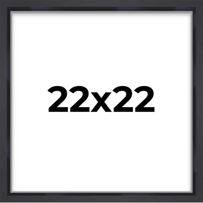 14x14 Shadow Box Black | 3/4" Depth of Usable Space | Solid Wood Pine | Includes UV Resistant Acrylic Plexiglass, Acid-Free Backing & Hanging Hardware | Made to Order in USA - Colors D