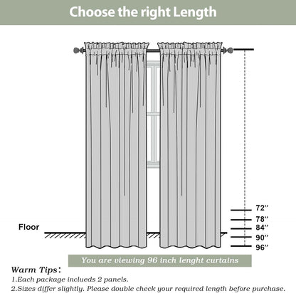 OWENIE Sheer Curtains 84 inches Long 2 Panels Set for Living Room/Bedroom, Rod Pocket Voile Sheer Panel Drapes, White, 2pcs, Each 42" W x 84" L - Colors B