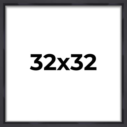 14x14 Shadow Box Black | 3/4" Depth of Usable Space | Solid Wood Pine | Includes UV Resistant Acrylic Plexiglass, Acid-Free Backing & Hanging Hardware | Made to Order in USA - Colors A
