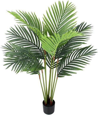 YEPDIN 6 Ft Artificial Tropical Palm Tree With 24 Removable Leaves - Large Faux Plant for Indoors and Outdoors, Silk Housewarming Gift, K185