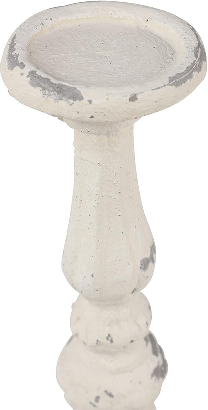 Deco 79 Metal Abstract Decorative Candle Holder Mushroom Inspired Candle Stand, Set of 2 Candlestick Holder 11", 14"H, Gold