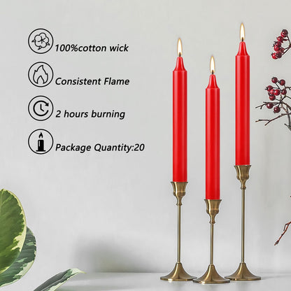 YOROXRG 40 Pack Spell Chime Candles-4 Inch Multi-Colored Taper Candles Sticks-for Home Decor Kitchen Decor Wedding Decoration-10 Colours