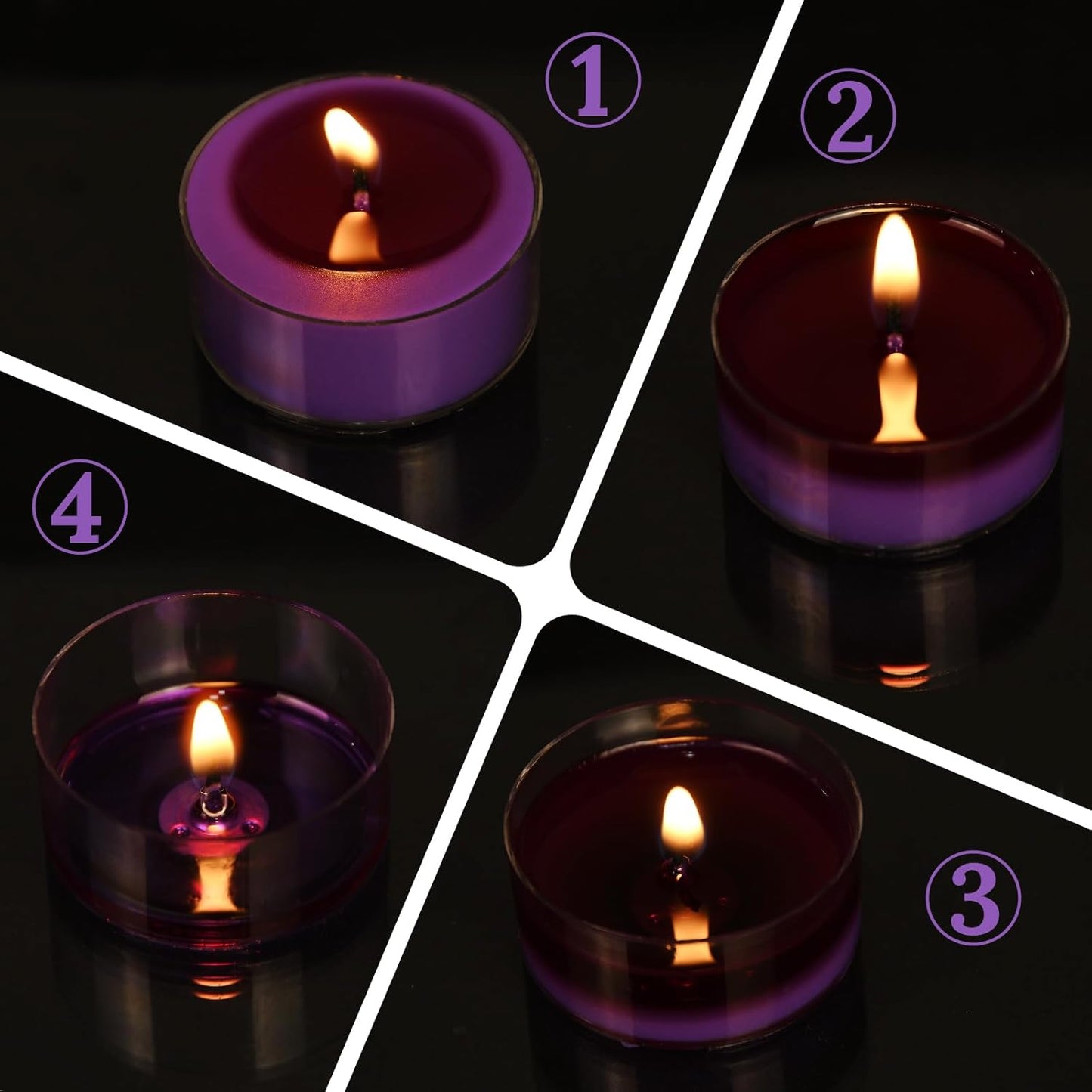 DEYBBY Natural Scented Soy Wax Tealight Candles Bulk, Romantic Rose Aromatherapy Luxury Tea Candle Set of 12-4 Hour Burn Time|Great for Valentine's Day, Birthday