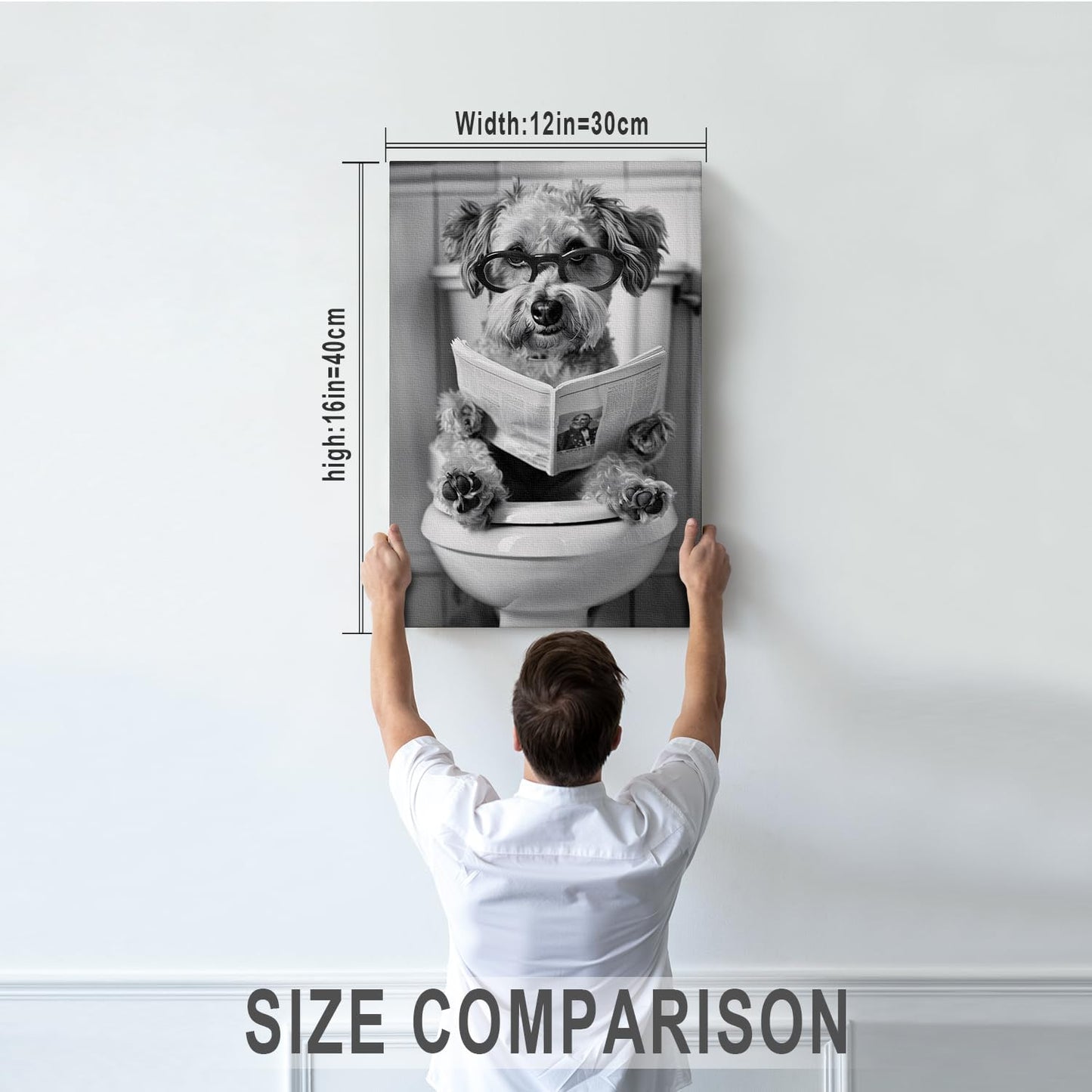 DIHSIEG 12x16 Canvas Wall Art funny bathroom wall art Print Poster Vintage Poster Frameless Floral Can be hung on the Wall Heal Your Heart poster Wall Art Canvas