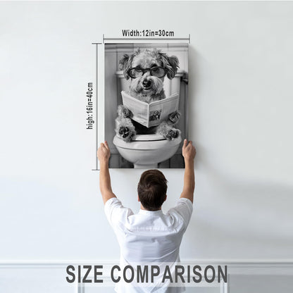 DIHSIEG 12x16 Canvas Wall Art funny bathroom wall art Print Poster Vintage Poster Frameless Floral Can be hung on the Wall Heal Your Heart poster Wall Art Canvas