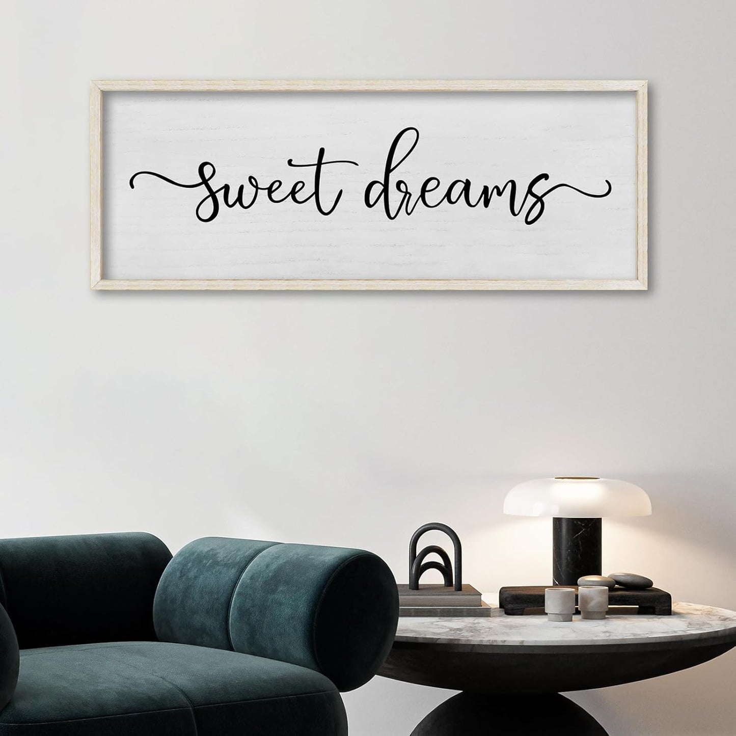 FZMHASLWW Gather Sign Wall Decor 32"×12" Large Wooden Framed for Dining Room Simple Home Kitchen Hanging Art (Wood)