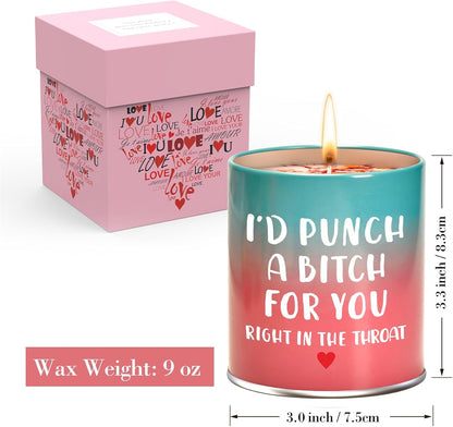 Christmas Birthday Gifts for Women Scented Candle, Valentines Day Gifts for Girlfriend Her, Mothers Day Gift for Mom Wife Sister Friendship White Elephant Stocking Stuffers Presents Funny Ideas Gift