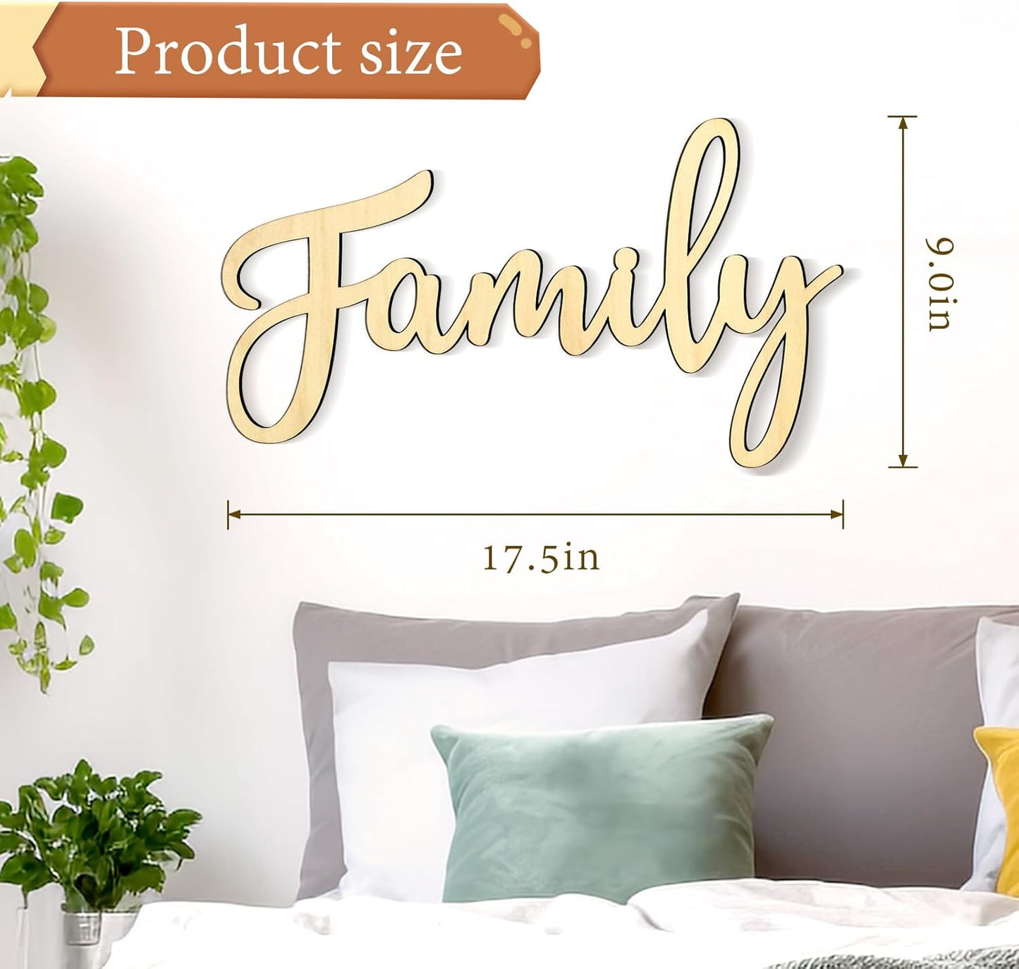 Family Signs For Home Wall Decor,Family Wall Decor For Living Room Rustic Letter Signs Family Wall Art (style2)