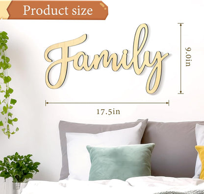 Family Signs For Home Wall Decor,Family Wall Decor For Living Room Rustic Letter Signs Family Wall Art (style2)