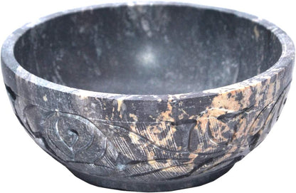 Nirvana Class - Soapstone Scrying and Smudge Bowl (Scrying - Bowls & Mirrors) (4 Inch) From India