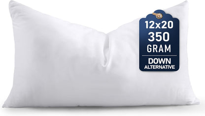 Utopia Bedding Throw Pillows (Set of 4, White) – 16 x 16 Inches Down Alternative Pillows for Bed, Sofa, and Couch - Fluffy Decorative Stuffer Pillow for Indoors & Outdoors