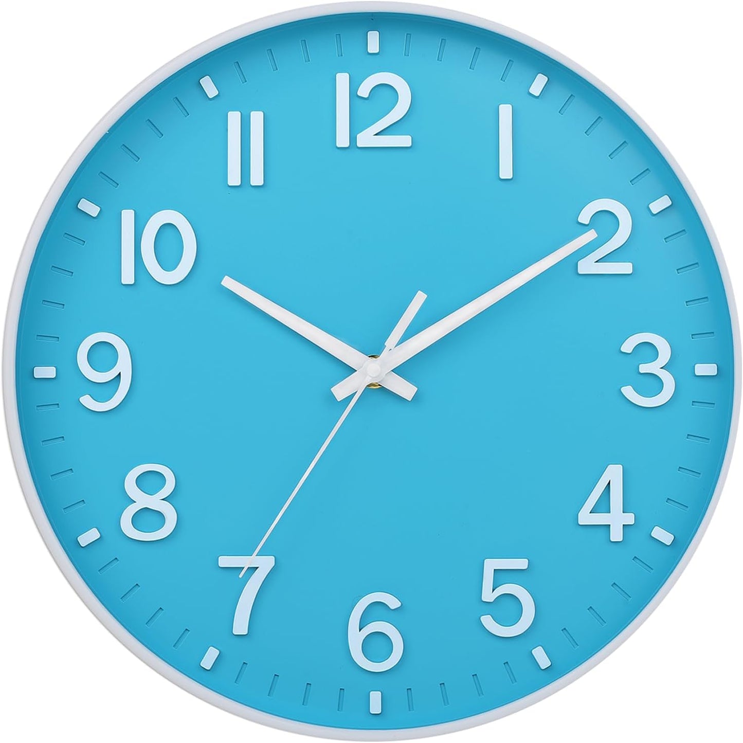 HZDHCLH Wall Clocks Battery Operated,12 inch Silent Non Ticking Modern Wall Clock for Living Room Bedroom Kitchen Office Classroom Decor (Olive Green and Gold)