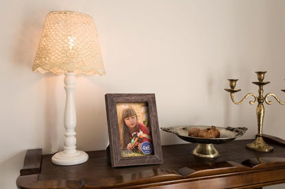 RPJC 5x7 Picture Frames Made of Solid Wood High Definition Glass for Table Top Display and Wall Mounting Photo Frame Black