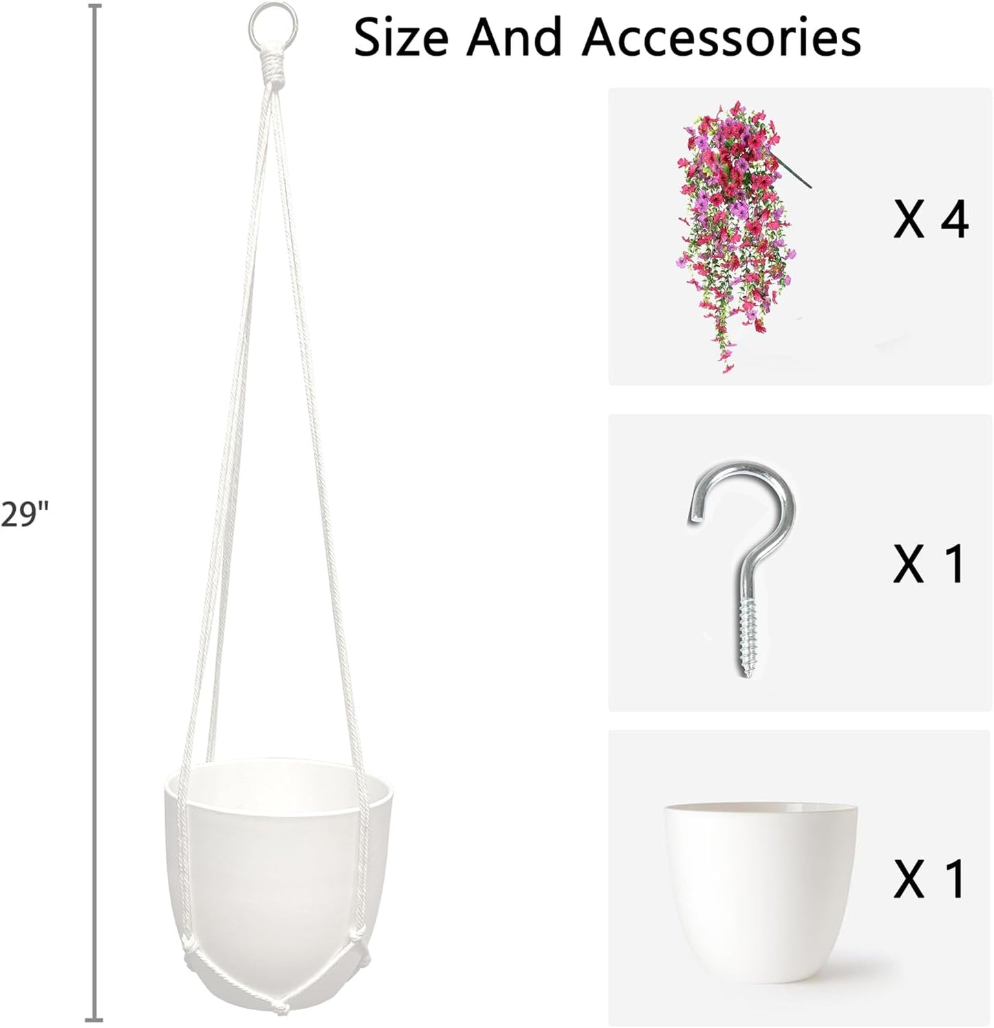 Comtelek Fake Hanging Plants with Lights Artificial Plants for Home Decor Macrame Plant Hanger with Fake Vines Faux Hanging Planter for Wall Ceiling Bedroom Bathroom Kitchen Office Boho Decor Indoor