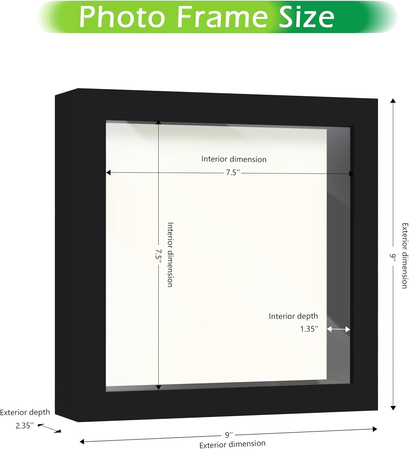 FrameWorks 11” x 14” Dark Oak Wooden Shadow Box Frame – Display Case with Soft Felt Back, Memory Box with Tempered Glass, Display Box with Elegant White Ball Push Pins, Wooden Flower Box