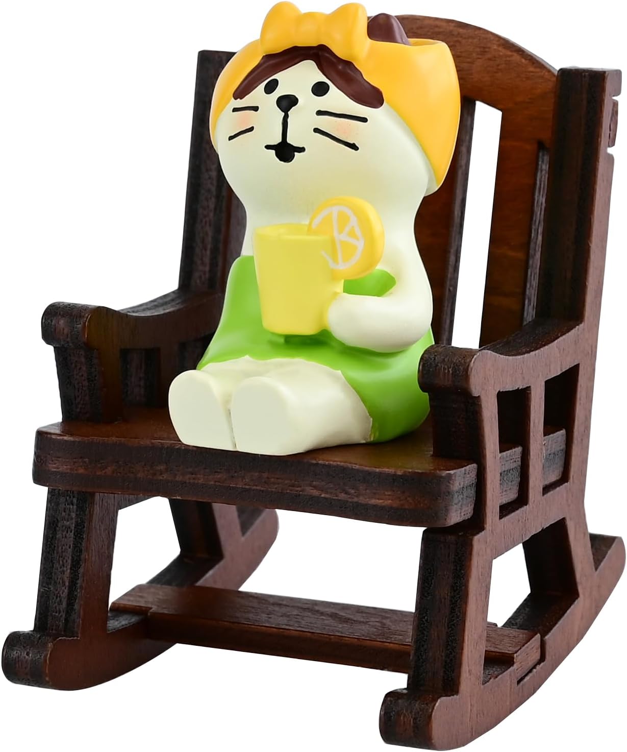 Mevodeata Cute Mini Frog Figurine with Small Sofa Resin Figure for Office Home Decor for Frog Lovers (Rocking Chair)