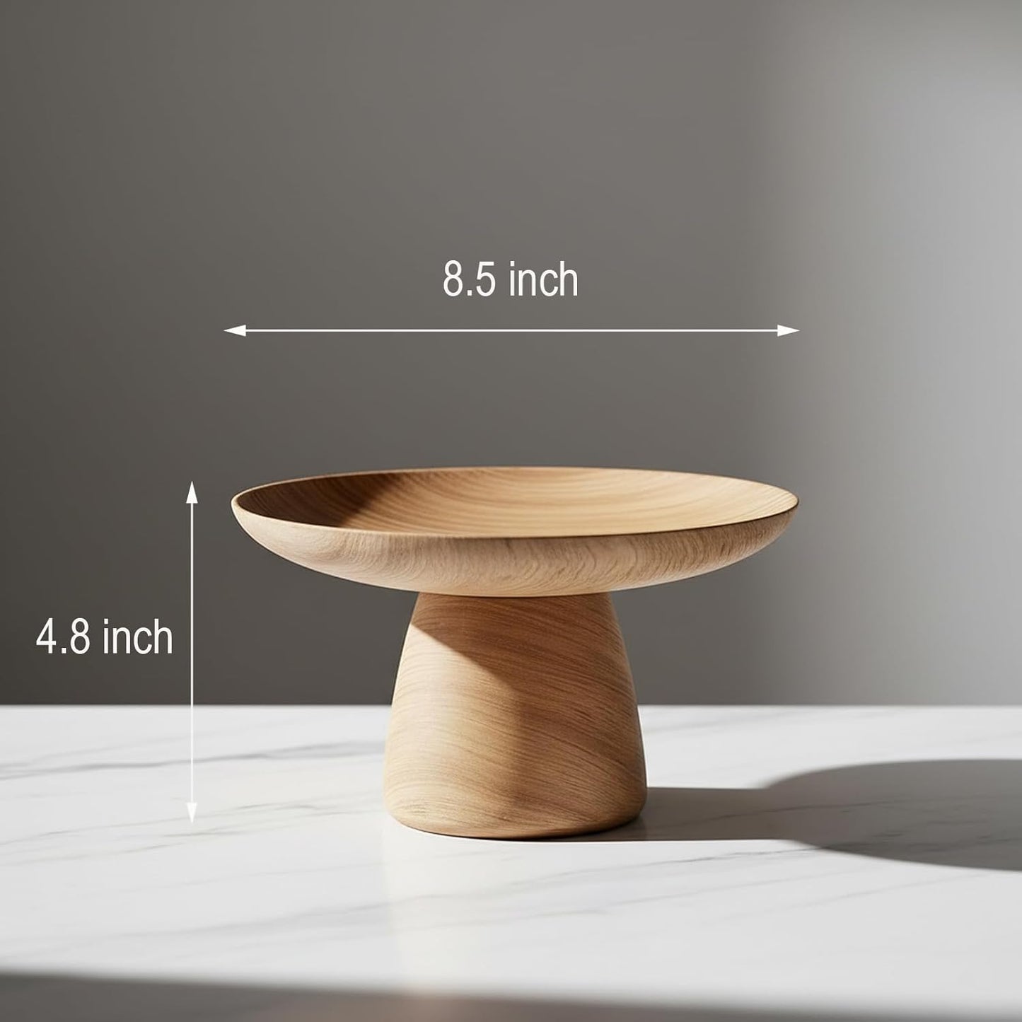 Braxio White Decorative Bowl with Sand Finish - Key Holder Bowl for Entryway Table, Modern Fruit Bowl for Kitchen Counter, Centerpiece Catch-All Bowl 10.5 x 10 x 5.5 Inch