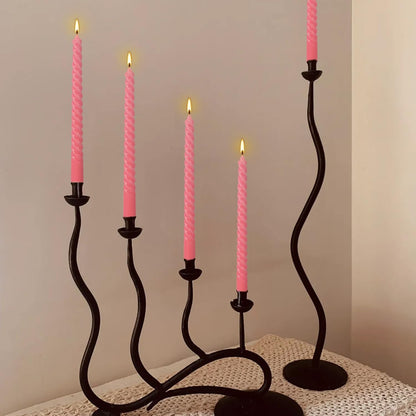 30-Pack 10-Color Taper Candles - 10 Inch Dripless & 10-Hour Burn｜Wedding/Birthday/Home Decor with Premium Wax