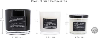 Lulu Candles | Jasmine, Oud & Sandalwood | Luxury Scented Soy Jar Candle | Hand Poured in The USA | Highly Scented & Long Lasting (9 Oz.)