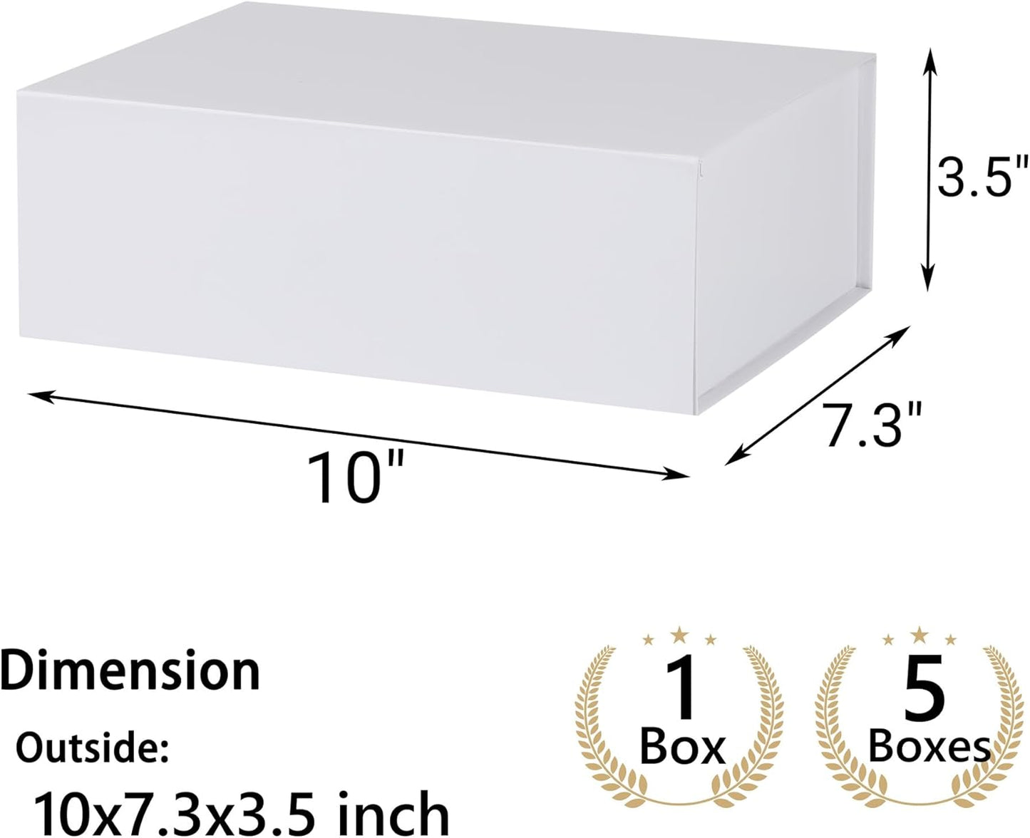 Pink Gift Box,10x7.3x3.5 Gift Boxes With Lids For Presents Includes Ribbon And Diy Printable Sticker Paper,Bridesmaid Proposal Box,Magnetic Gift Box For Birthday,Wedding,Graduation - Colors B