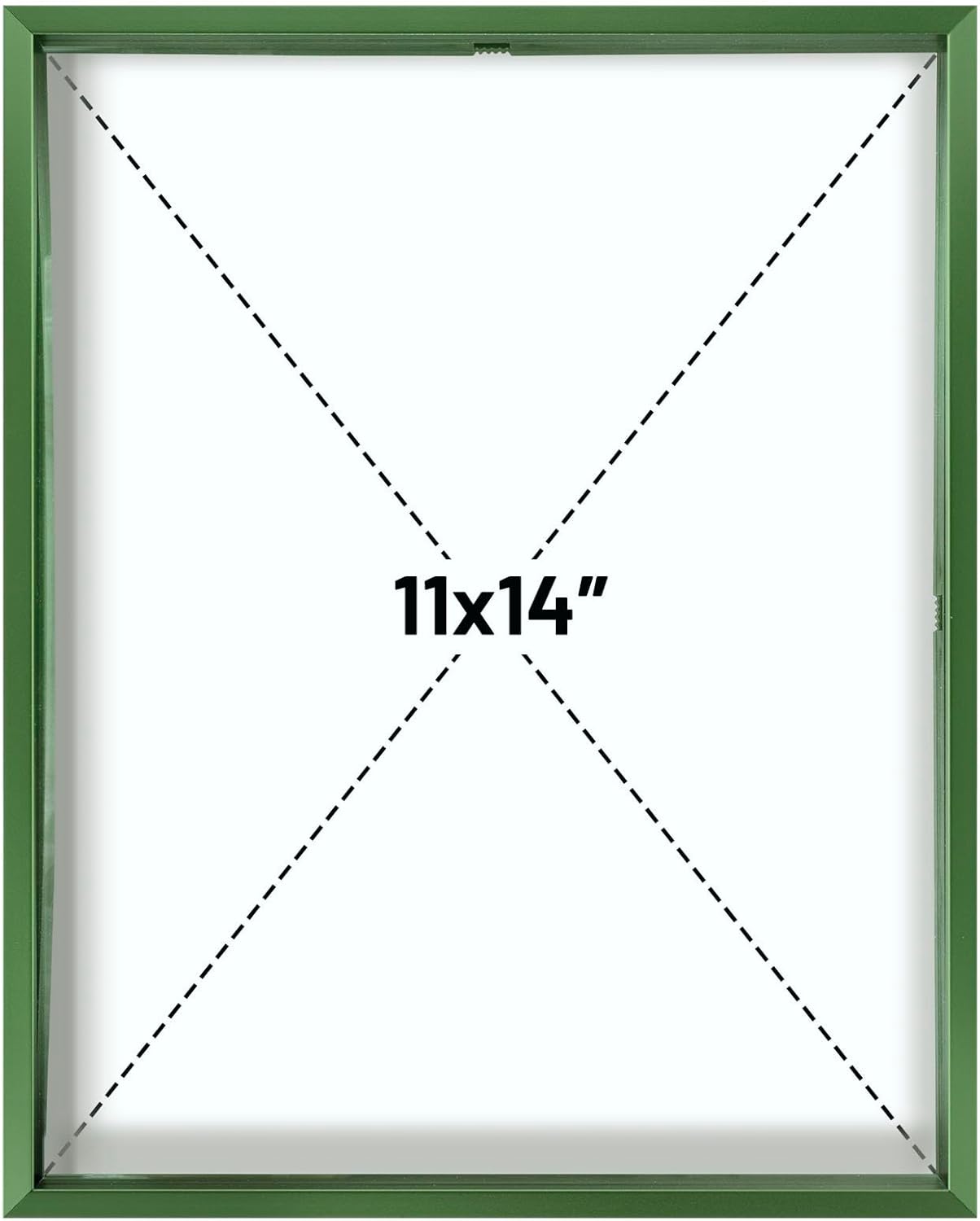 Frametory, Floating Picture Frame 12x16 - Black Aluminum Metal Photo Frame - Real Glass of Front - for Wall Mount Display