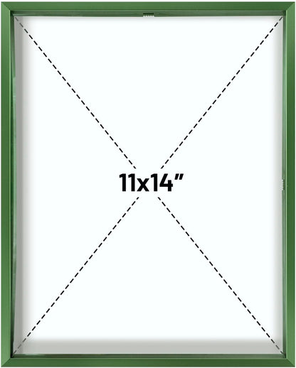 Frametory, Floating Picture Frame 12x16 - Black Aluminum Metal Photo Frame - Real Glass of Front - for Wall Mount Display